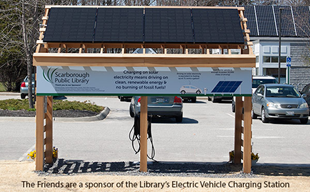 Image of EV Charging station partially funded by the Friends